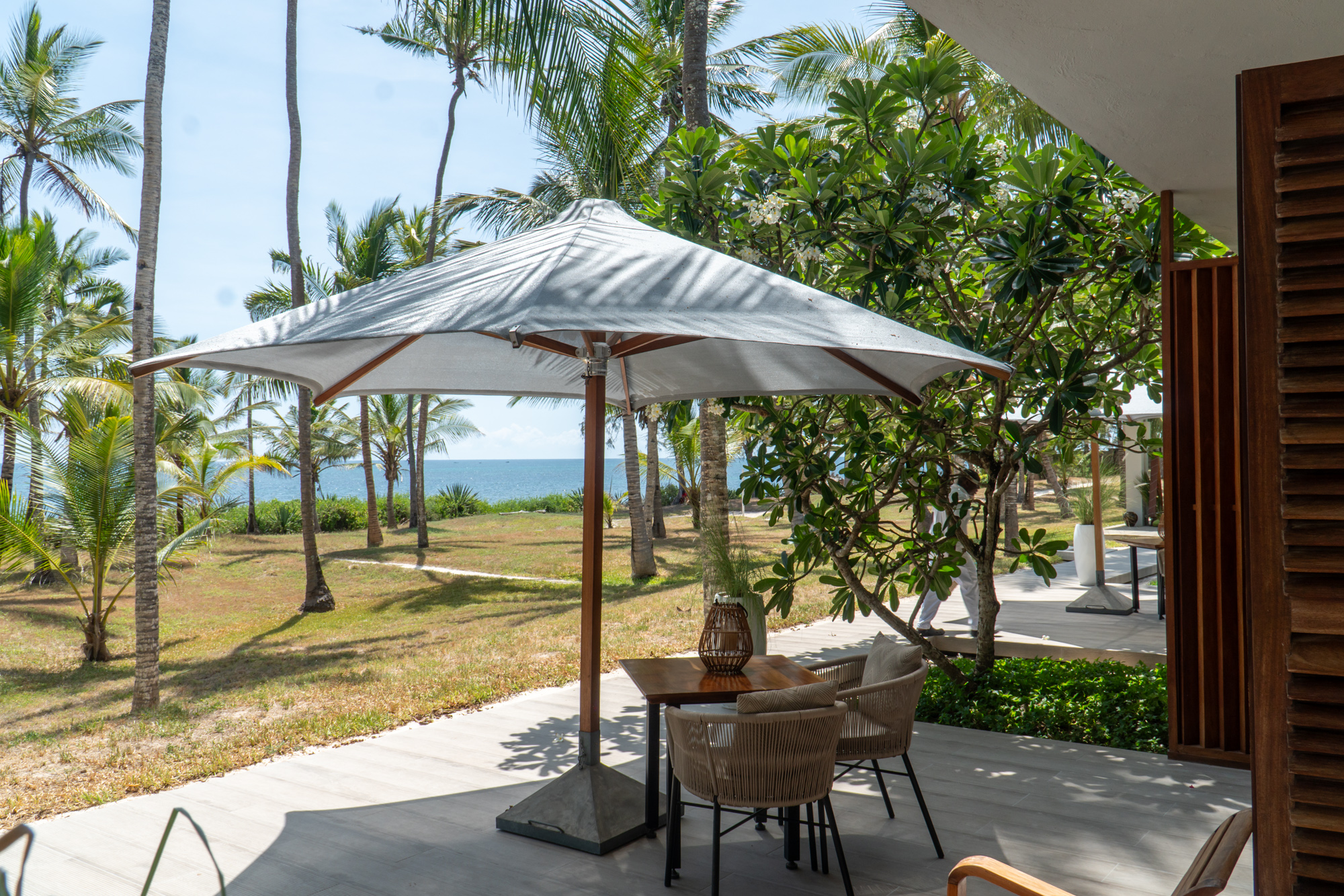 Tribal Table, the beachfront restaurant and bar at Tribal Dunes, Bofa Beach, Kilifi